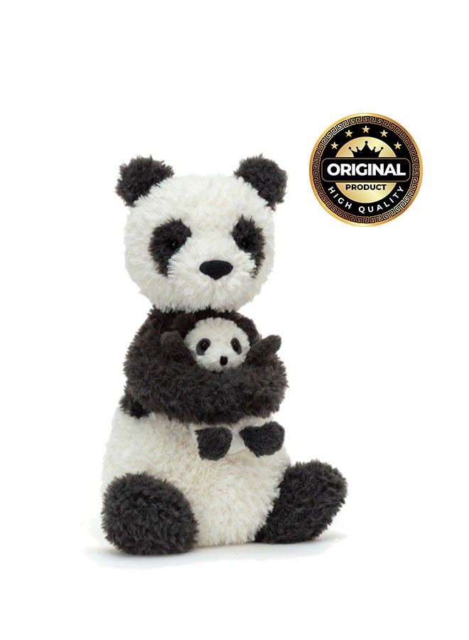 Jellycat دبدوب هادلز باندا - لعبة محشوة ناعمة بأرجل كوردية، هدية عيد الحب لطيفة للأطفال والبالغين، مجموعة جليكات، 26 سم - Image 1